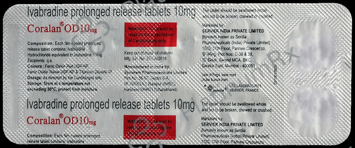 Coralan OD 10mg Tablet PR 10s