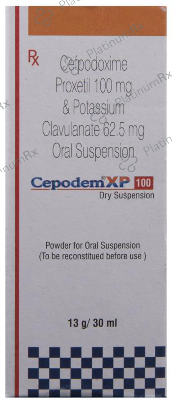 Cepodem XP 100/62.5mg Suspension 30ml