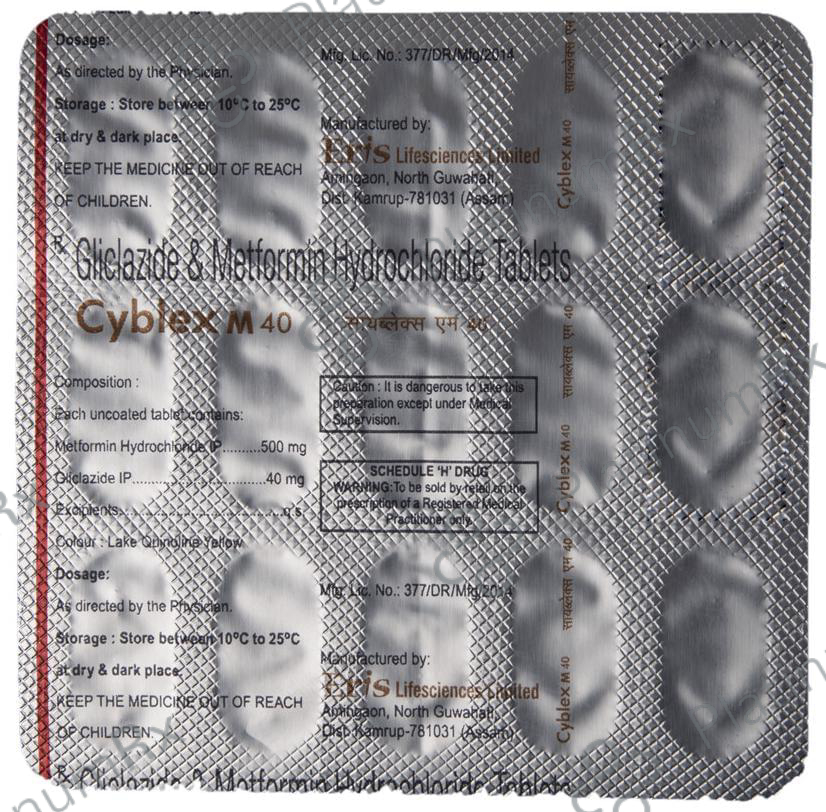 Cyblex M 40/500mg Tablet 15s