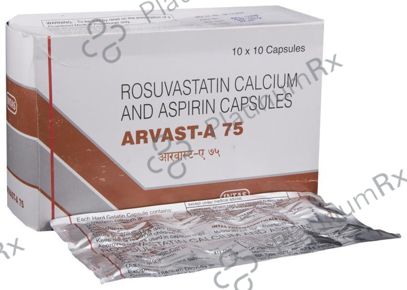 Arvast A 75/10mg Capsule 10s