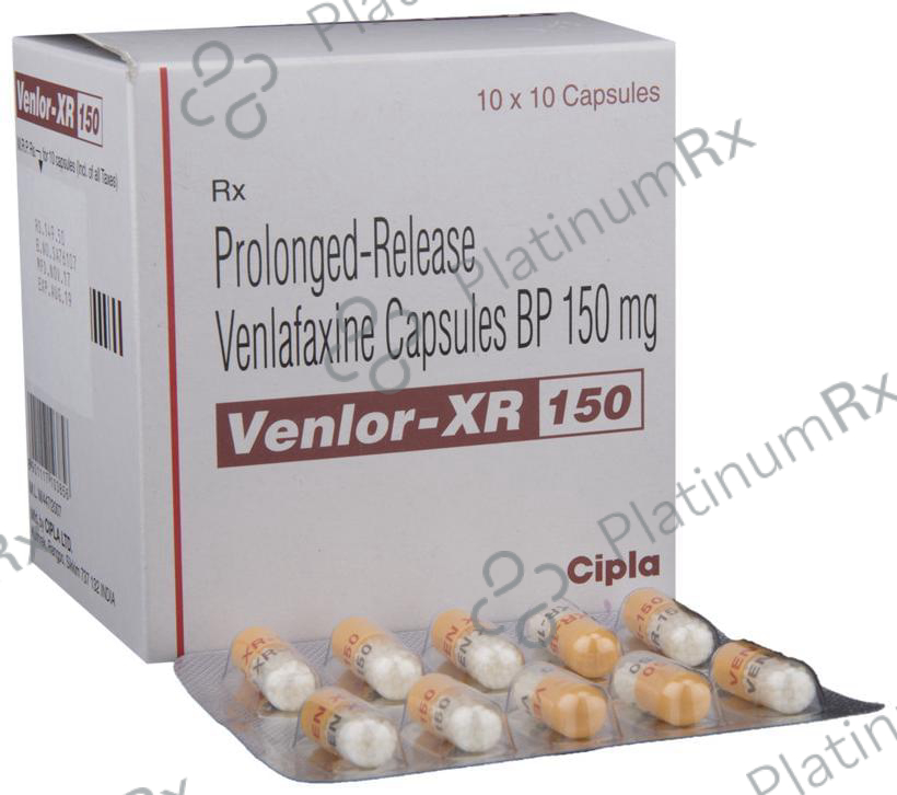 Venlor XR 150mg Capsule 10s
