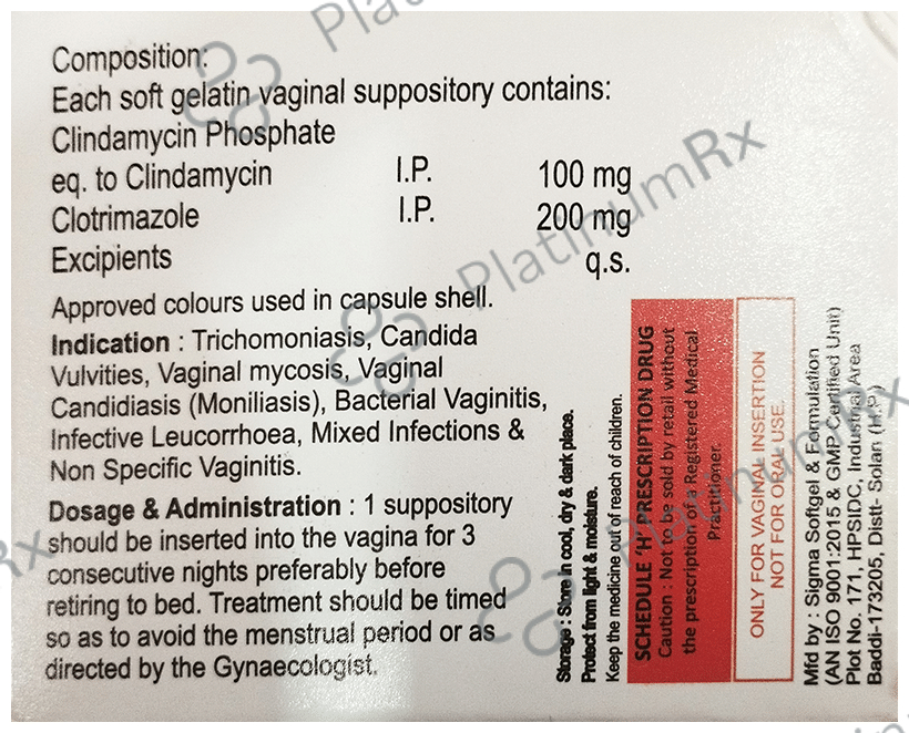 VG3 Softgel Suppositories