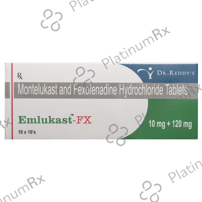 Emlukast FX 120/10mg Tablet 10s