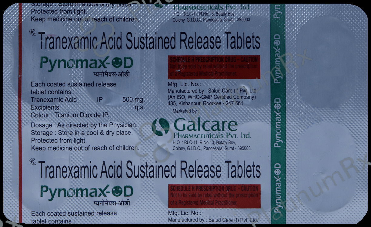 Pynomax OD 500mg Tablet SR 10s