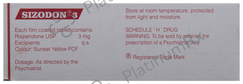 Sizodon 3mg Tablet 10s
