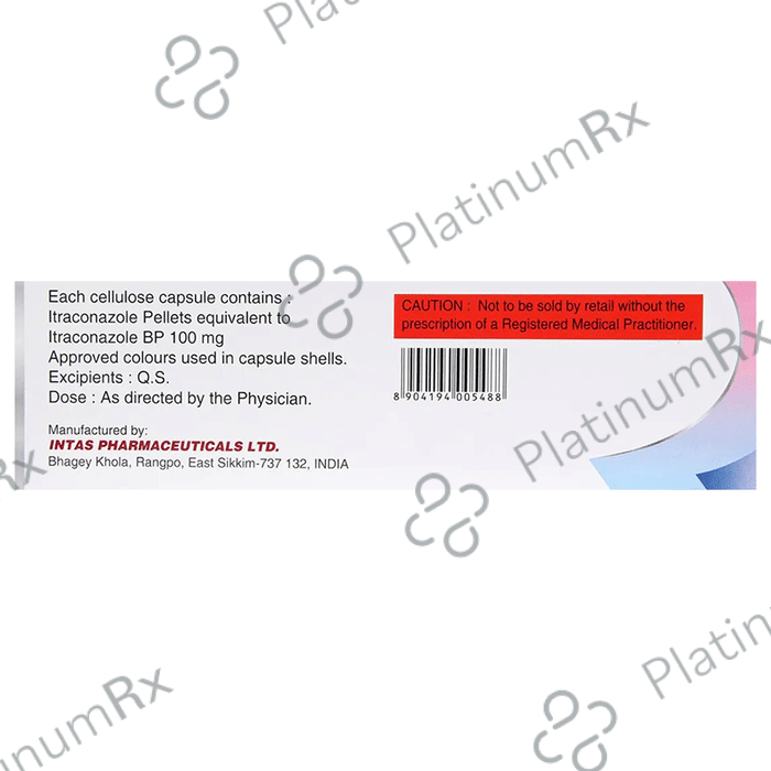 Itaspor 110mg Capsule 10s