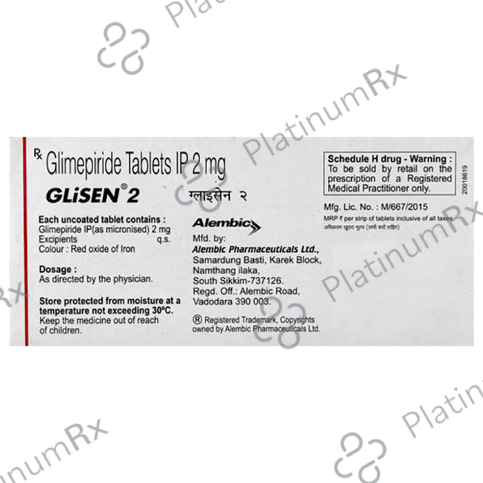 Glisen 2mg Tablet 10s
