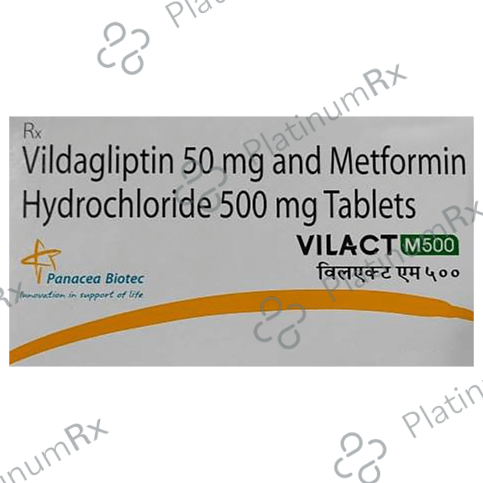Vilact M 500/50mg Tablet 10s