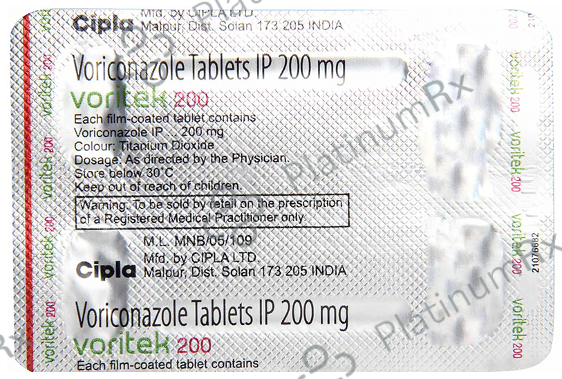 Voritek 200mg Tablet 4s