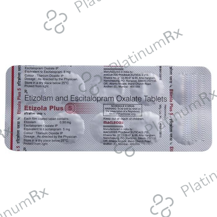Etizola Plus 5 Tablet 10s