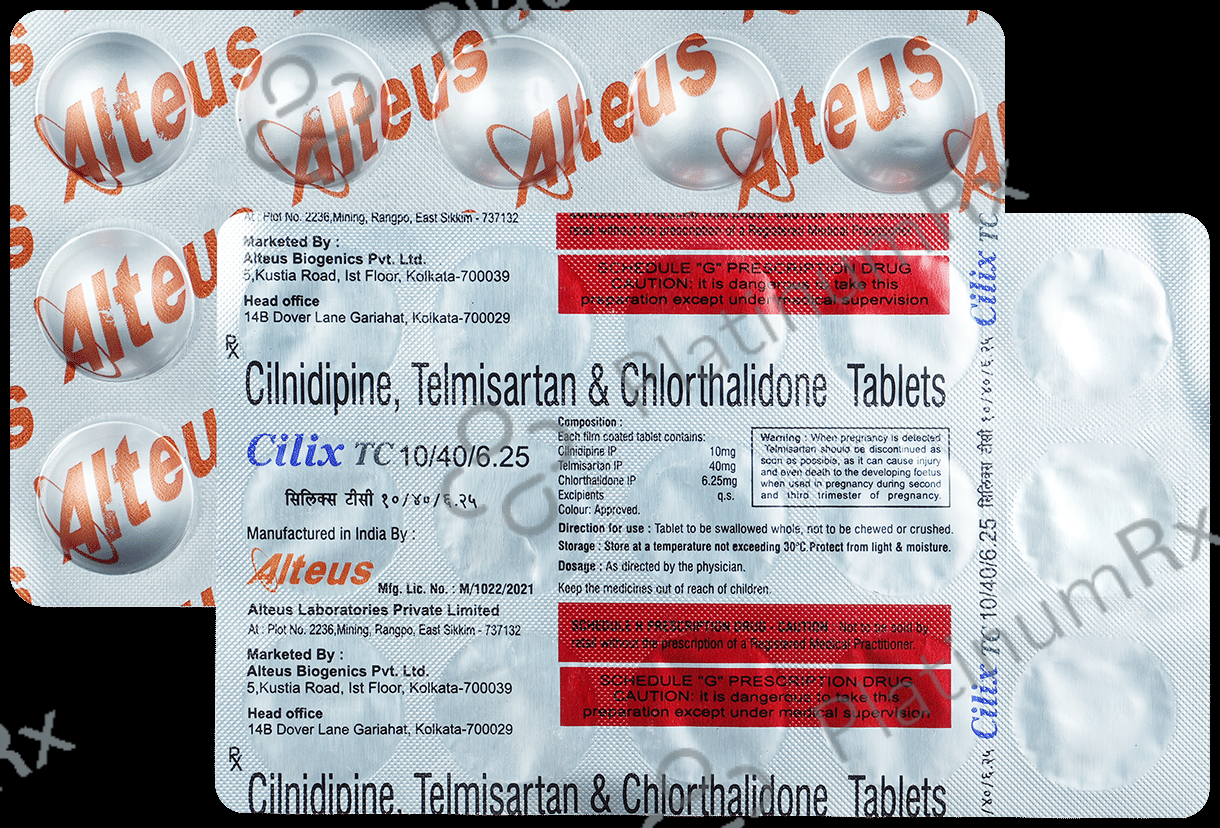 Cilix TC 40mg/10mg/6.25mg Tablet