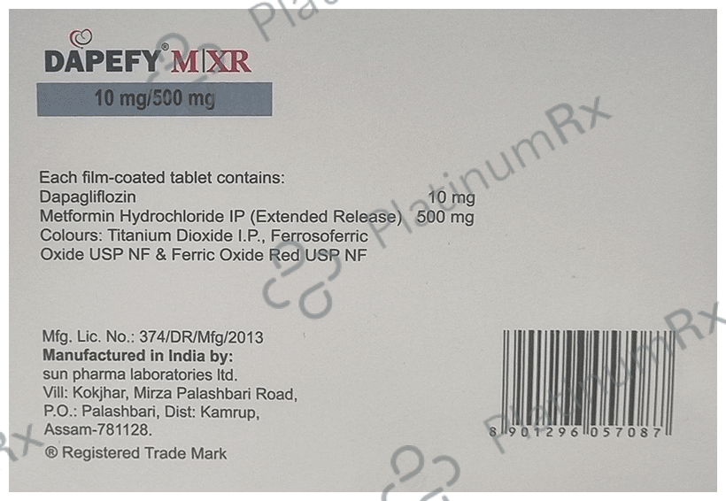 Dapefy M/XR 10/500mg Tablet ER 7s