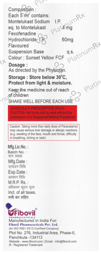 Fexotwist M Oral Suspension Mango