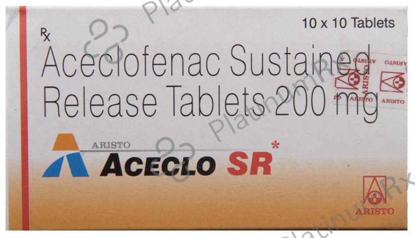 Aceclo SR 200mg Tablet 10s