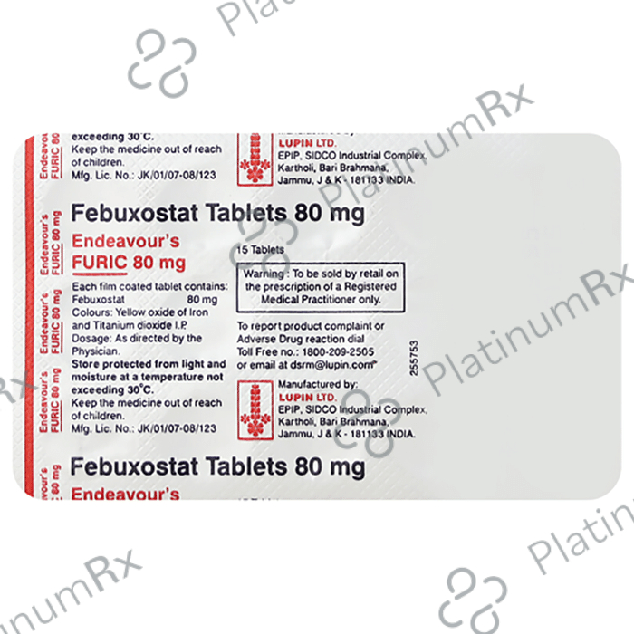 Furic 80mg Tablet 15s