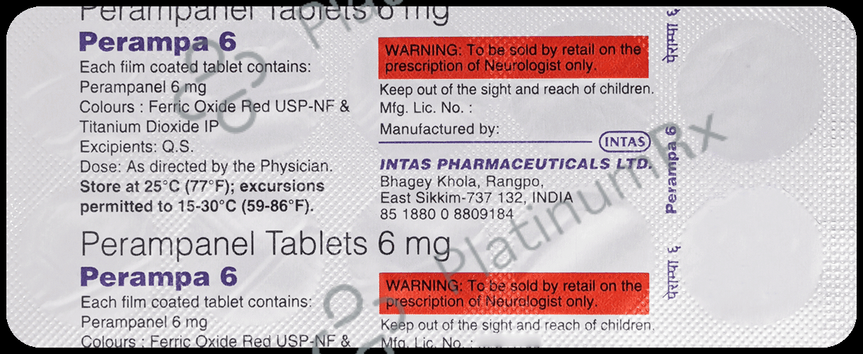 Perampa 6mg Tablet 10s