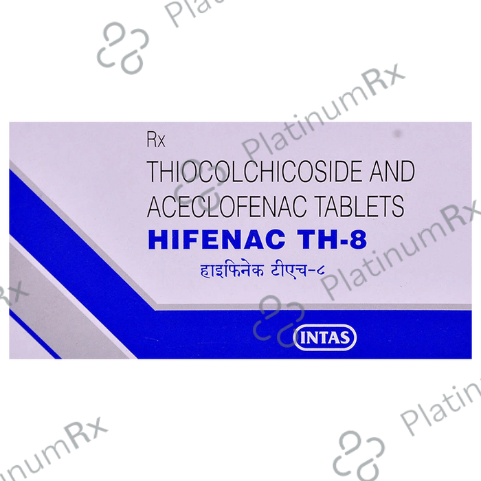 Hifenac TH8 100/8mg Tablet 10s