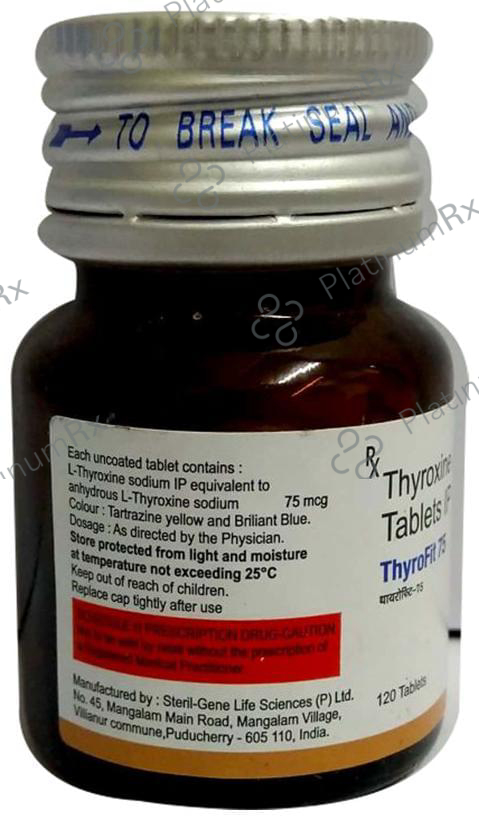 Thyrofit 75 Tablet 120 Tablet