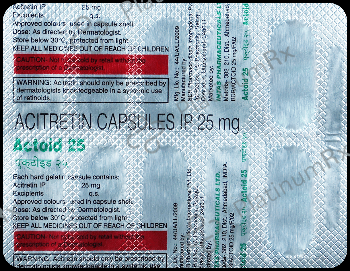 Actoid 25mg Capsule 10s