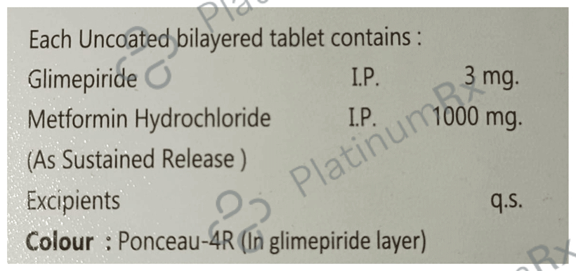 Bipride M 3mg/1000mg Tablet
