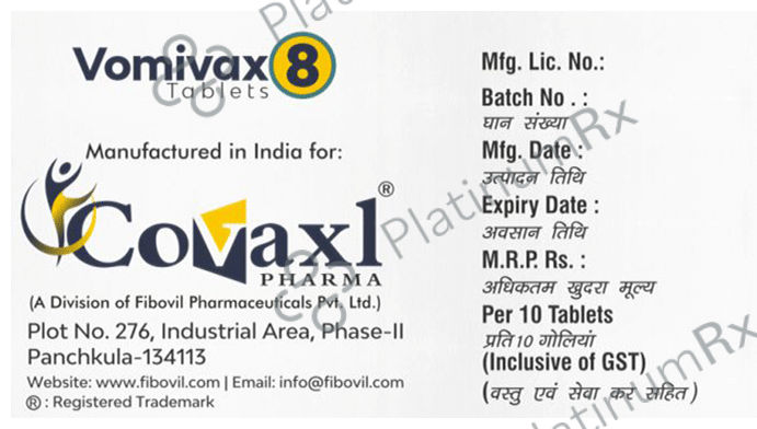 Vomivax 8 Orally Disintegrating Tablet
