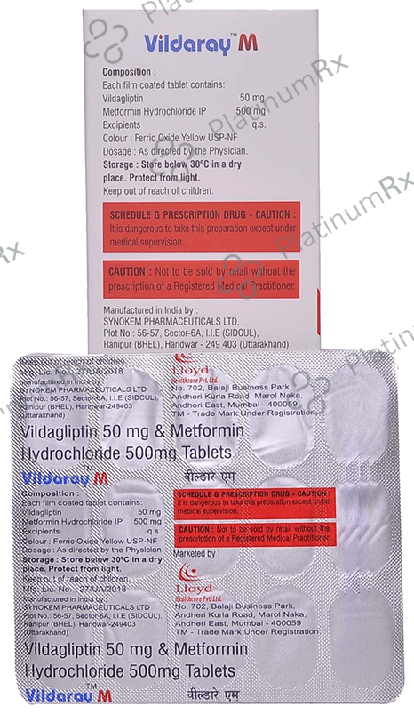 Vildaray M 500/50mg Tablet 15s