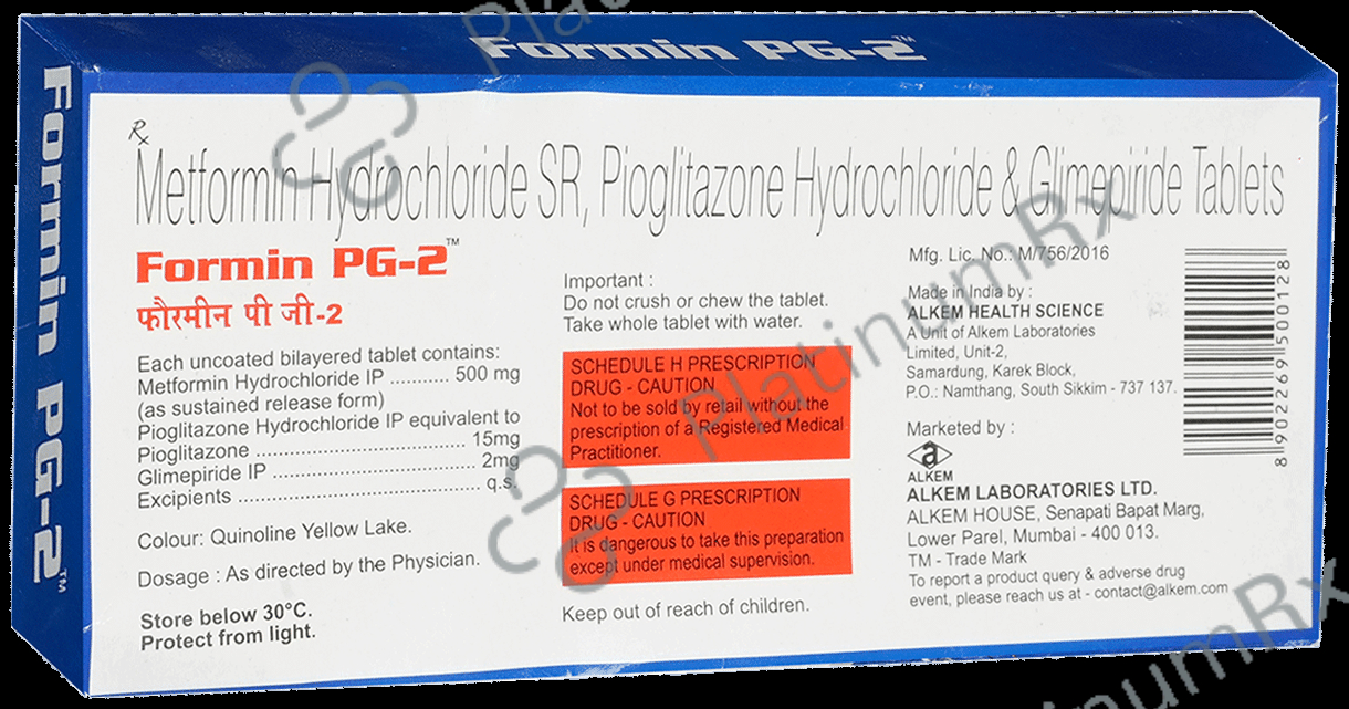Formin PG 2/500/15mg Tablet SR 15s