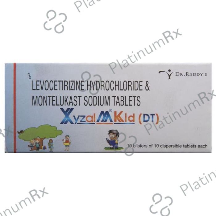 Xyzal M Kid(DT) 2.5/4mg Tablet 10s