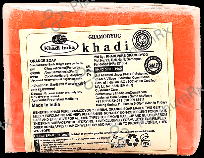 Khadi Pure Orange Soap