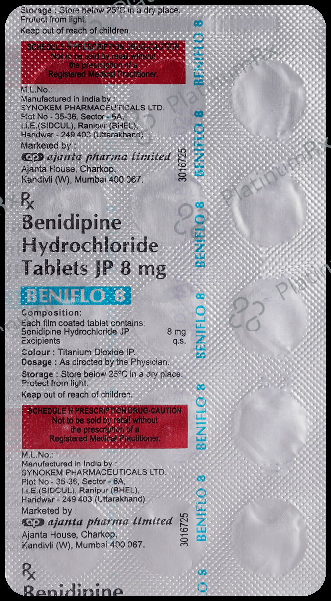 Beniflo 8mg Tablet 15s
