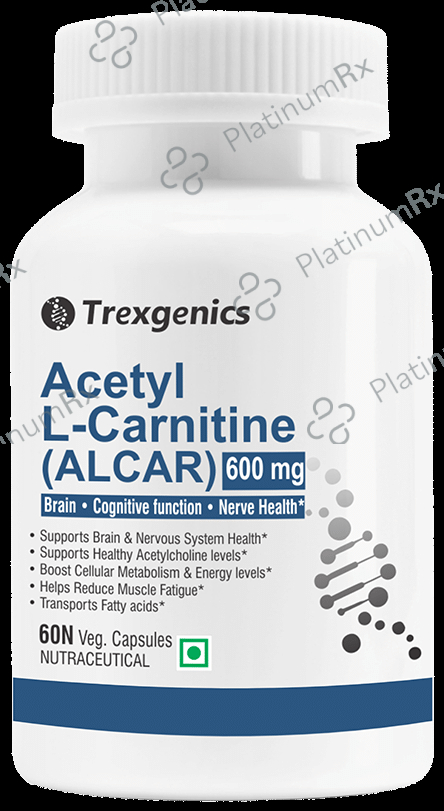 Trexgenics Acetyl L-Carnitine (ALCAR) 600mg Veg Capsule