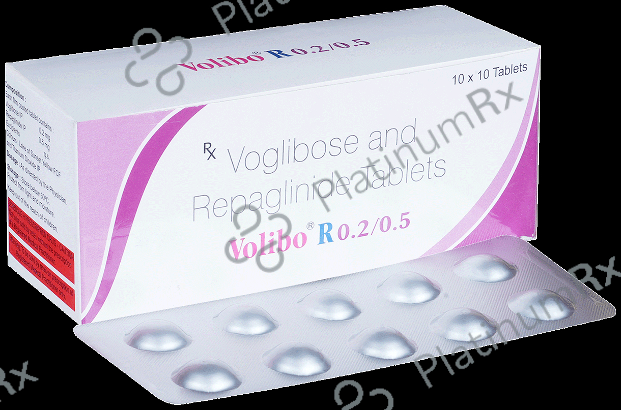 Volibo R 0.5/0.2mg Tablet 10s