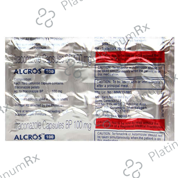 Alcros 100mg Capsule 10s
