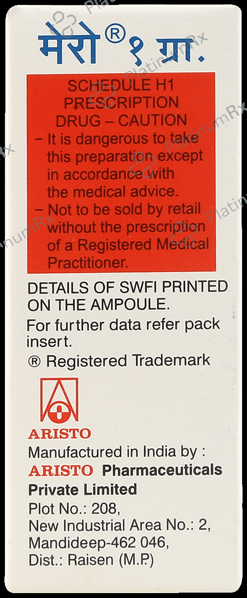 Mero 1gm Injection 1s