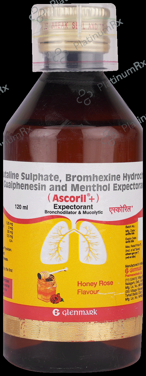 Ascoril Plus Honey Rose Expectorant 120ml