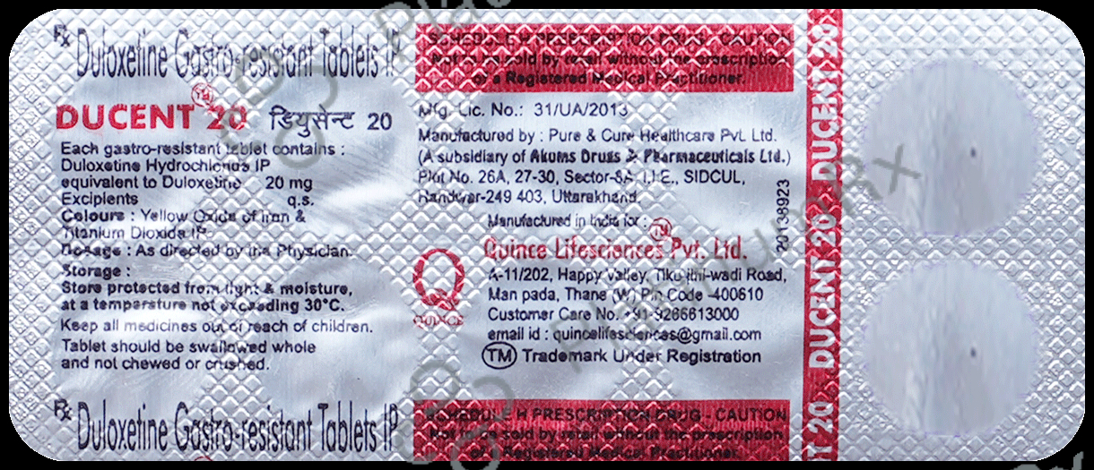 Ducent 20 Tablet