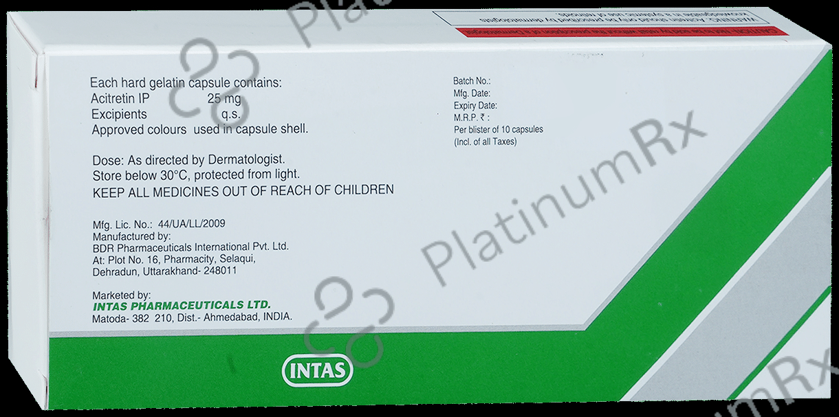 Actoid 25mg Capsule 10s