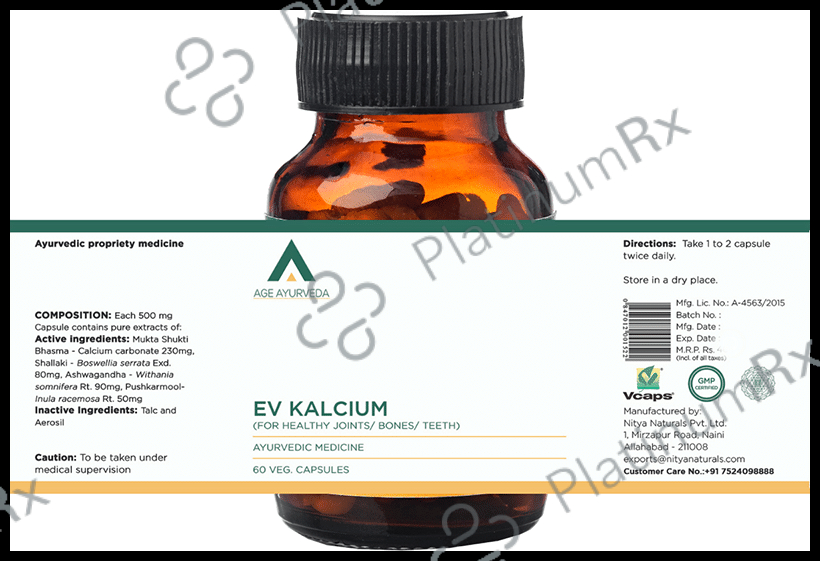 Age Ayurveda EV Kalcium Veg Capsule