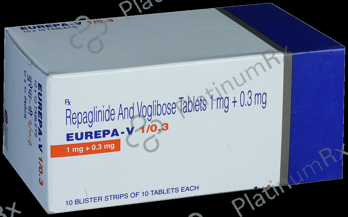 Eurepa V 1/0.3mg Tablet 10s