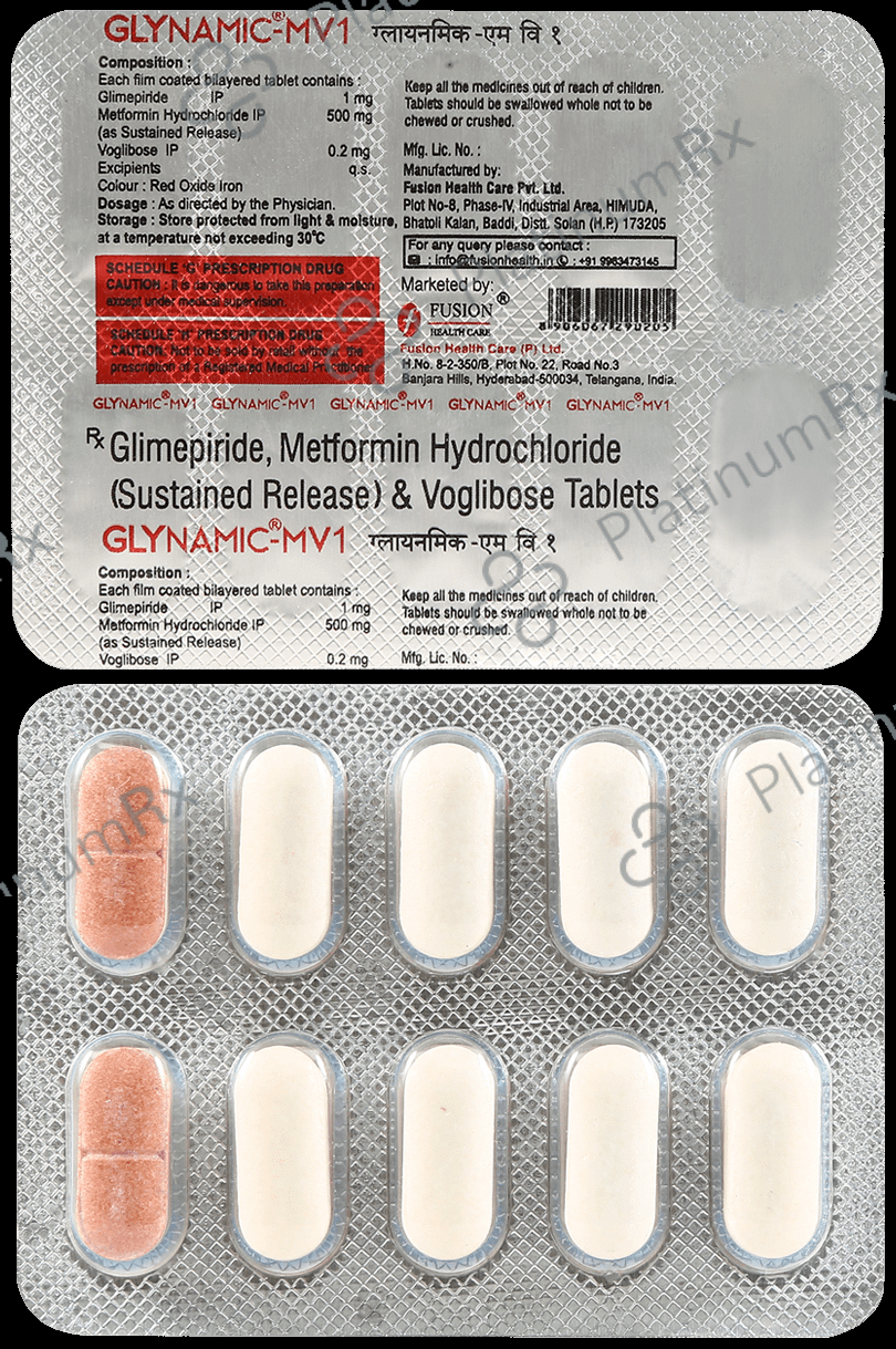 Glynamic MV 1 1/500/0.2mg Tablet 10s
