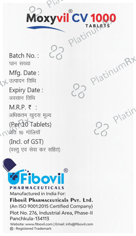 Moxyvil CV 1000 Tablet