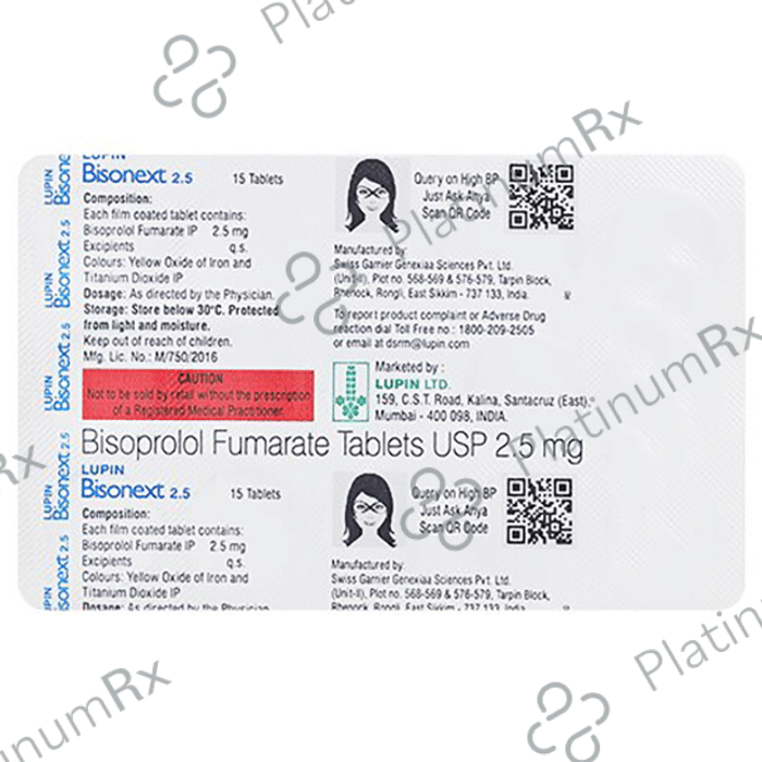 Bisonext 2.5mg Tablet 15s