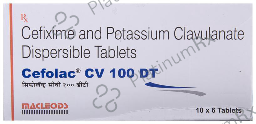 Cefolac CV 100 DT Tablet 6 Tablet DT