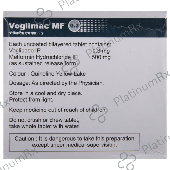 Voglimac MF 500/0.3mg Tablet SR 10s