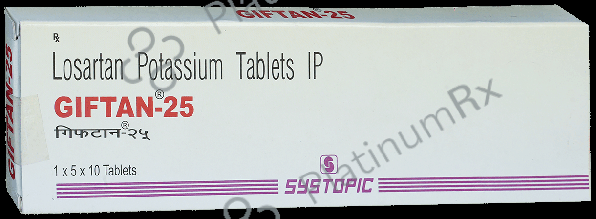Giftan 25mg Tablet 10s