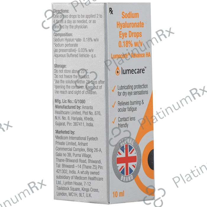 Lumecare Advance HA Eye Drop