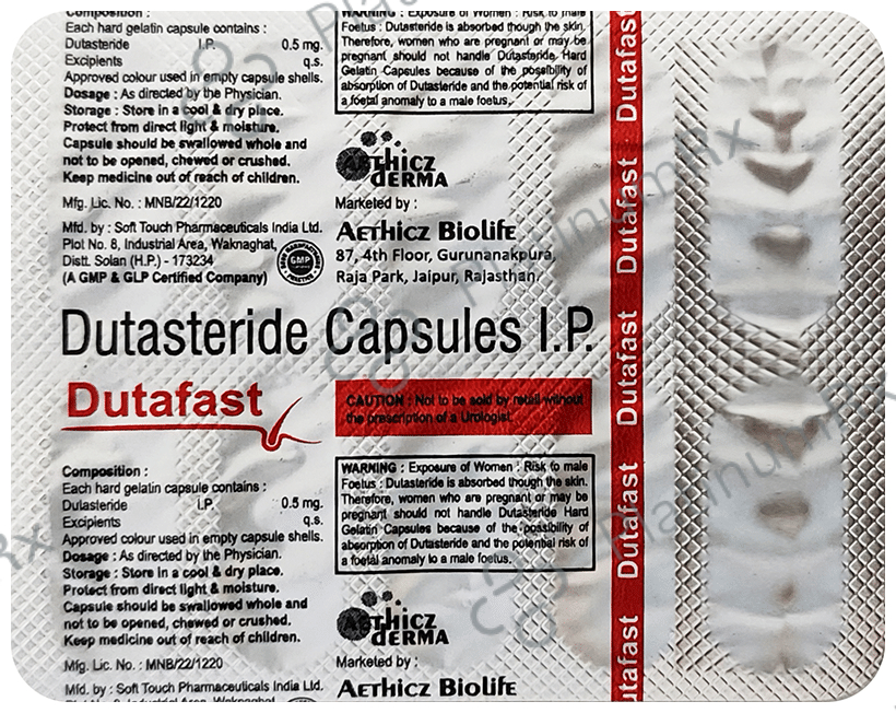 Dutafast 0.5mg Capsule
