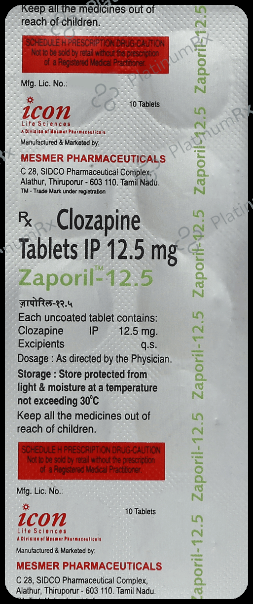 Zaporil 12.5mg Tablet 10s