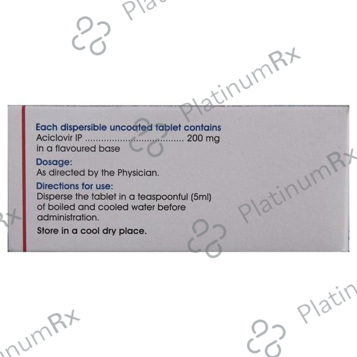 Acivir 200mg DT Tablet 10s