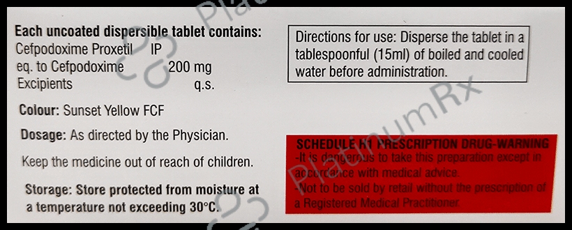 Cefemed 200 Tablet DT